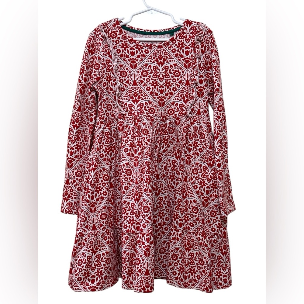 Mini Boden Red and White A-Line Dress